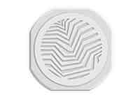 Вент.решетка МАГНИТНАЯ D125 мм белая