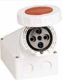 Розетка стационарная наружная TS-135 3P+PE+N 63А 400В IP67 ЭНЕРГИЯ /Е1001-0018/