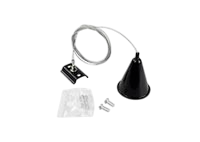 Тросовый подвес для однофазного шинопровода ART чёрный, 145 см, 100 шт/кор