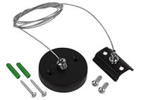 COLIBRI тросовый подвес для трекового шинопровода чёрный, 145 см, 100 шт/кор