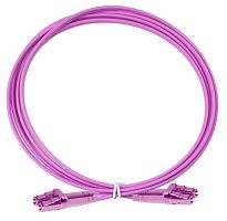 Патч-корд оптический дуплексный OM4 2х50/125 LC-LC 1м Eurolan 41F-40-LC-LC-01