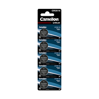Элемент питания литиевый CR2016 BL-5 (блист.5шт) Camelion 1593