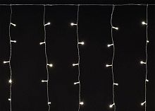 Гирлянда "Занавес" 2х2м 240LED тепл. бел. IP44 провод прозр. 230В транзит IEK LGDU201-1-240-L2-T-S-44