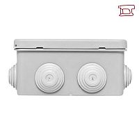 Коробка распределительная КМР-030-014 100х100х50 IP55 с крышкой для прямого монтажа 10 мембранных вводов сер. розн. стикер EKF plc-kmr-030-014-r