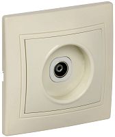 Розетка телевизионная TV 1-м СП Кварта РТВ10-ККм IP20 крем. GENERICA EAK10-K33-DM