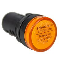 Лампа сигнальная AD22-22D d22мм желтая LED 230В цилиндр ЭНЕРГИЯ /Е0901-0102/