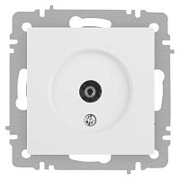 Розетка телевизионная одиночная TV СП Accent 6-301-01М IP20 бел. матов. Intro Б0063603