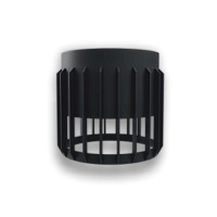 Светильник GX53 ART ZEBRA черный универсальный, 90*80 мм, 50 шт/кор