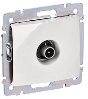 Розетка телевизионная TV СП Valena 2400МГц механизм бел. (DIY-упак.) IEK 694284
