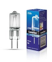 Лампа галогенная JD 35Вт капсула G4 3000К 230В Camelion 10406