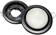 Светильник GX53 OPTIMA BLACK матовый, термостойкий, 100 шт/кор