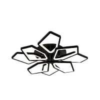 Люстра LI8463/4+4, черная, 192W, 650*120 мм