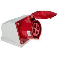 Розетка стационарная наружная TS-114 3P+PE 16А 400В IP44 ЭНЕРГИЯ /Е1001-0011/