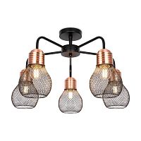 Светильник Agata 60Вт E27х5 IP20 потолочн. Freya FR4011CL-05BBS