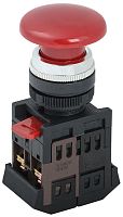 Кнопка "Грибок" AEА-22 d22мм 1НО+1НЗ красн. GENERICA BBG30-AEA-K04