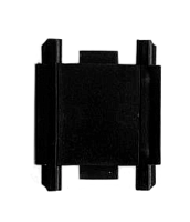 CLARUS Коннектор прямой 48V для магнитного ультратонкого шинопровода, черный, 200 шт