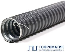 Металлорукав в ПВХ изоляции МРПИ НГ-20 d20мм с протяжкой (уп.50м) ГОФРОМАТИК zeta44405