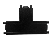 CLARUS Коннектор Т образный 48V для магнитного ультратонкого шинопровода, черный, 100 шт