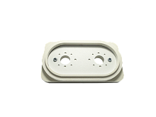 Платформа теневая белая овал DUO под светильник Art GU10 160х90х20мм