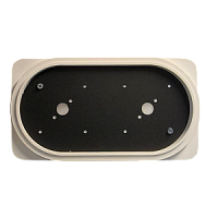 Платформа теневая овальная DUO под светильник HANDY 10W черная 230х125х2мм