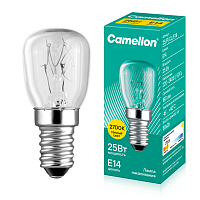 Лампа накаливания MIC 25/P/CL/E14 Т26 Camelion 13649