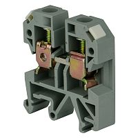 Клемма проходная JXB 10мм кв. винтовая серая (50шт/упак) ЭНЕРГИЯ /Е0507-0004/