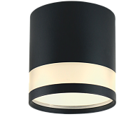 Светильник GX53 ART GLASS BLACK универсальный, 83*90 мм, 40 шт/кор