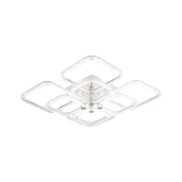 Люстра XI3602/4+4C, белая, 200W, LM4000, 300*300*190 мм