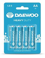 Элемент питания солевой AA/R6 1.5В Heavy Duty 2021 BL-4 (уп.4шт) DAEWOO 5029309