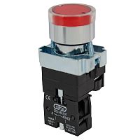 Кнопка XB2-BW3461 d22мм с подсветкой красная неон 230В 1НО ЭНЕРГИЯ /Е0901-0037/