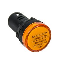 Лампа сигнальная AD22-22D d22мм желтая LED 24В AC/DC цилиндр ЭНЕРГИЯ /Е0901-0099/