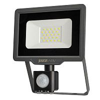 Прожектор светодиодный PFL-C3 SENSOR 20Вт 6500К IP65 ДО закален. прозр. стекло датчик движения инфракрасный Pro JazzWay 5026926A