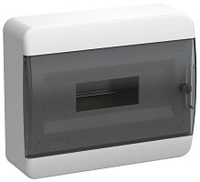 Корпус ЩРН-П-12 TEKFOR IP41 черн. прозр. дверь пластик. IEK TF5-KP12-N-12-41-K01-K03