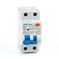 Выключатель автоматический дифференциального тока 1п+N B 20А 30мА тип AC 10кА NB1L (36мм) (R) CHINT 203100