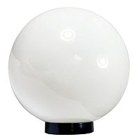 Светильник НТУ 06-100-01 "Шар" 400 Б 100Вт E27 IP55 опал ПММА /корпус плоск. черн. (инд. упак.) Элетех 1030480231