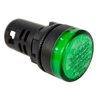 Лампа сигнальная AD22-22D d22мм зеленая LED 24В AC/DC цилиндр ЭНЕРГИЯ /Е0901-0100/