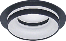Светильник MR16 NOVA круг черный, встраиваемый, 92*33/D70 мм, 50 шт/кор