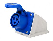 Розетка стационарная 2Р+РЕ 32А 220В IP44 РС-103 DEKraft 26191DEK