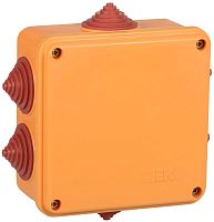 Коробка распаячная огнестойкая ПС 100х100х50 6P 6кв.мм IP55 6 вводов IEK UKF30-100-100-050-6-6-09
