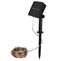 Светильник светодиодный садовый SLR-G03-200M нить 200LED мультицвет с колышком на солнечн. батарее ФАZА 5036406