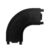 CLARUS Коннектор С образный 48V для магнитного ультратонкого шинопровода, черный, 100 шт