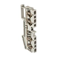 Колодка клеммная ST-2.5 28А 4 вывода пружинная сер. EKF plc-jxb-st-2.5-4