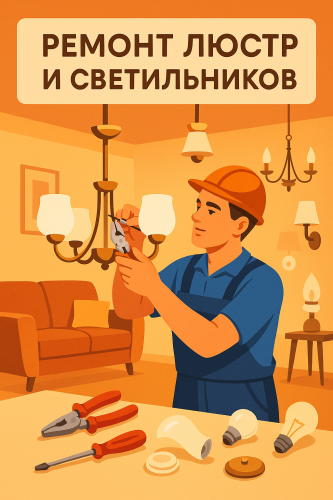 Ремонт светильников, бра и люстр в Кургане