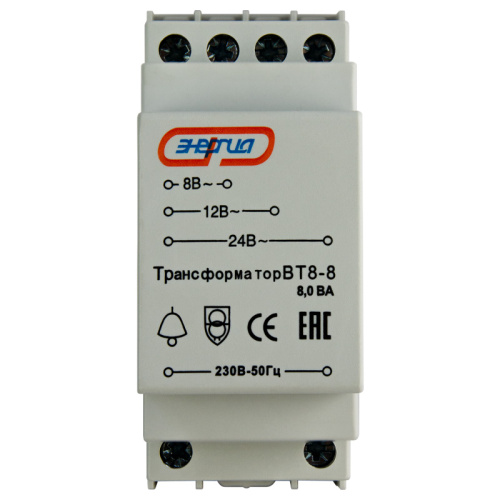 Трансформатор понижающий BT8-8 AC 230/8-12-24В на DIN-рейку ЭНЕРГИЯ /Е0315-0001/ фото 5 Трансформатор понижающий BT8-8 AC 230/8-12-24В на DIN-рейку ЭНЕРГИЯ /Е0315-0001/ фото 5