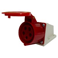 Розетка стационарная наружная TS-125 3P+PE+N 32А 400В IP44 ЭНЕРГИЯ /Е1001-0015/