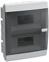 Корпус ЩРВ-П-18 UNION Compact IP41 черн. прозр. дверь пластик. IEK UIC-KP12-V-18-41-K01