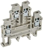Колодка клеммная CTS-ML ARMAFIX 2 ур. 4кв.мм сер. IEK YCT13-00-2-K03-004