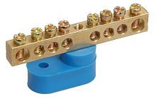 Шина нулевая ШНИ-6х9-8-У1-С на одном угловом изоляторе IEK YNN10-69-8C1-K07