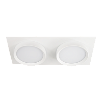 Светильник GX53 ART INFINITY DUO белый, встраиваемый, 220*110 мм, 30 шт/кор