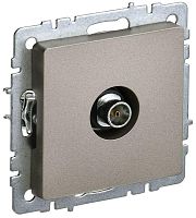 Розетка телевизионная оконечная TV СП Brite РТВ11-0-БрШ механизм шампань IEK BR-A10-O-K37